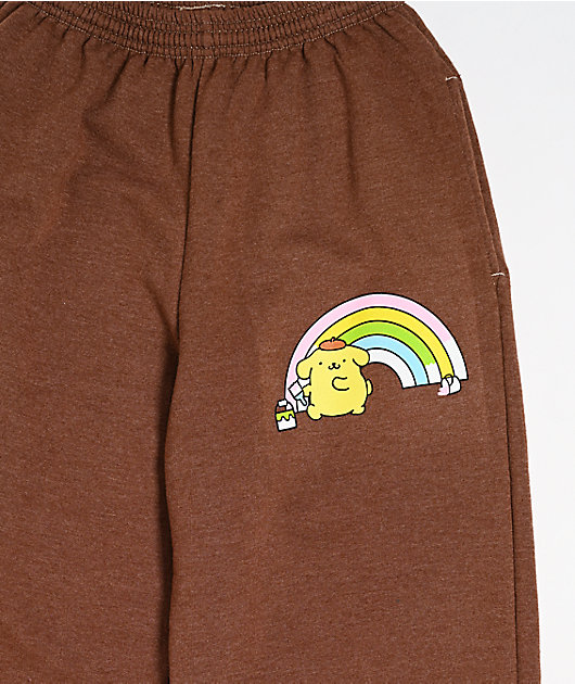 Hello Kitty® & Friends | A.LAB Pompompurin™ Over The Rainbow Brown Sweatpants