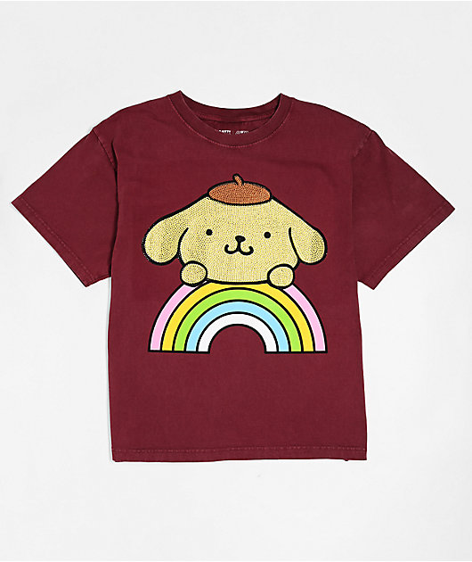 Hello Kitty® & Friends | A.LAB Pompompurin™ Over The Rainbow Brown T-Shirt
