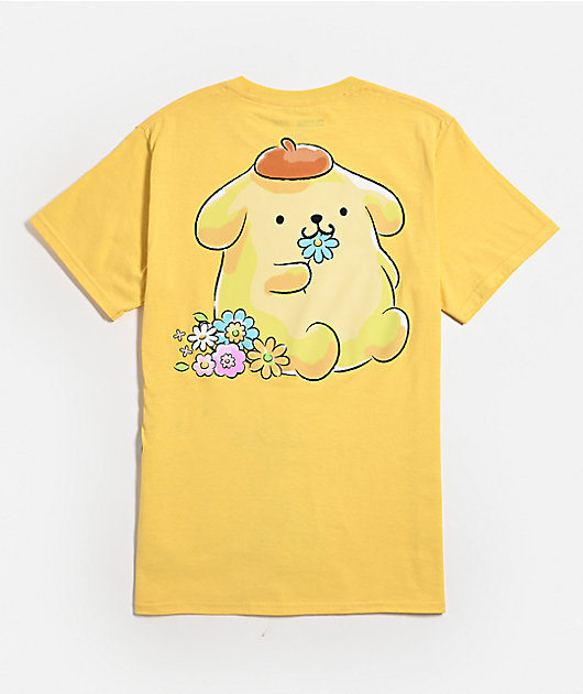 Hello Kitty® & Friends | A.LAB Pompompurin™ Pink Ribbon Yellow T-Shirt