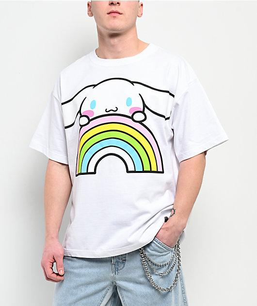 Hello Kitty® and Friends | A.LAB Cinnamoroll™ Over The Rainbow White T-Shirt