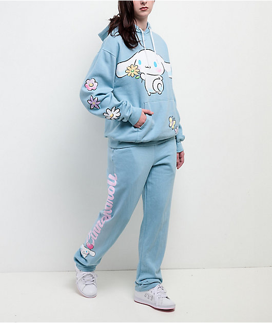 Hello Kitty® and Friends | A.LAB Cinnamoroll™ Pink Ribbon Blue Hoodie