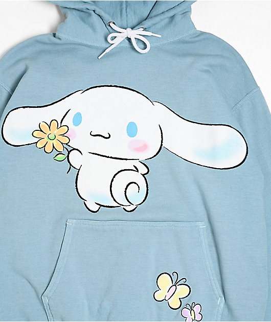 Hello Kitty® and Friends | A.LAB Cinnamoroll™ Pink Ribbon Blue Hoodie