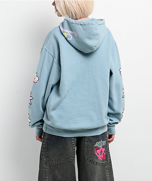 Hello Kitty® and Friends | A.LAB Cinnamoroll™ Pink Ribbon Blue Hoodie