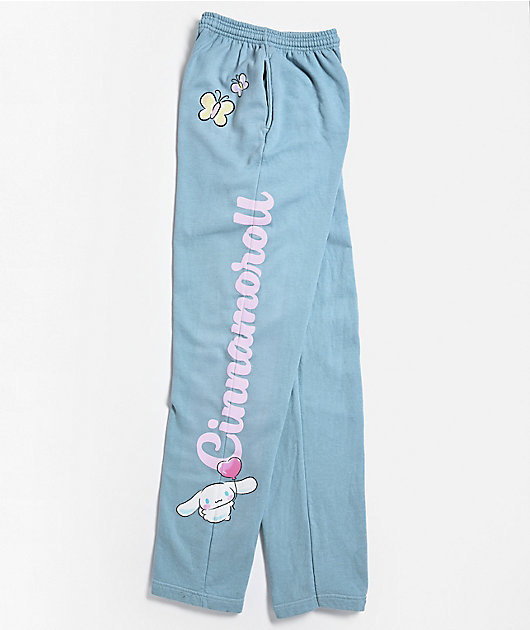 Hello Kitty® and Friends | A.LAB Cinnamoroll™ Pink Ribbon Blue Sweatpants