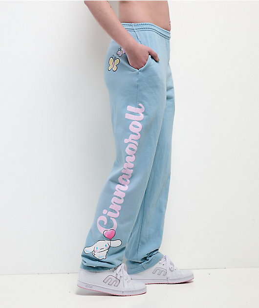 Hello Kitty® and Friends | A.LAB Cinnamoroll™ Pink Ribbon Blue Sweatpants