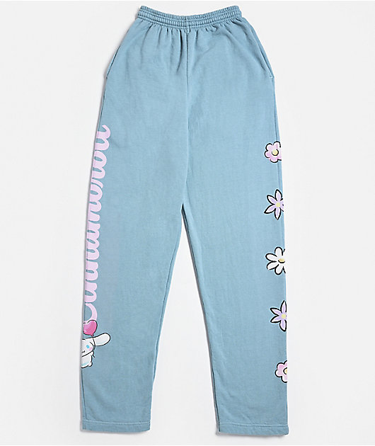 Hello Kitty® and Friends | A.LAB Cinnamoroll™ Pink Ribbon Blue Sweatpants