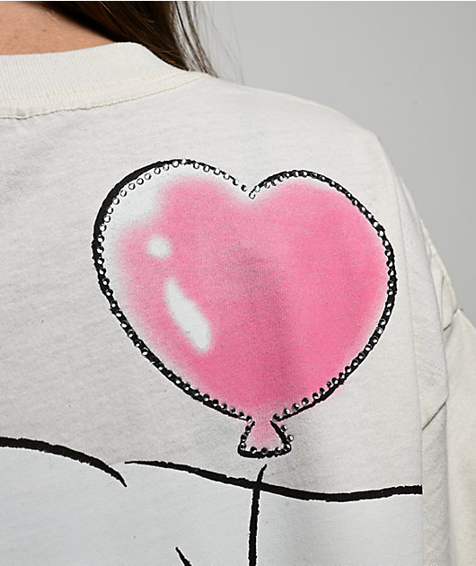 Hello Kitty® and Friends | A.LAB Cinnamoroll™ Pink Ribbon White T-Shirt