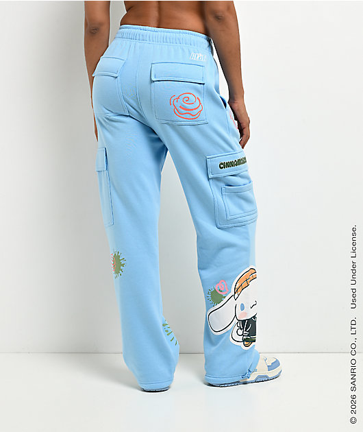 Hello Kitty® and Friends | A.LAB Cinnamoroll™ Street Graffiti Blue Cargo Sweatpants