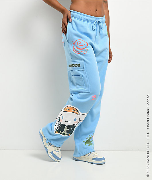 Hello Kitty® and Friends | A.LAB Cinnamoroll™ Street Graffiti Blue Cargo Sweatpants