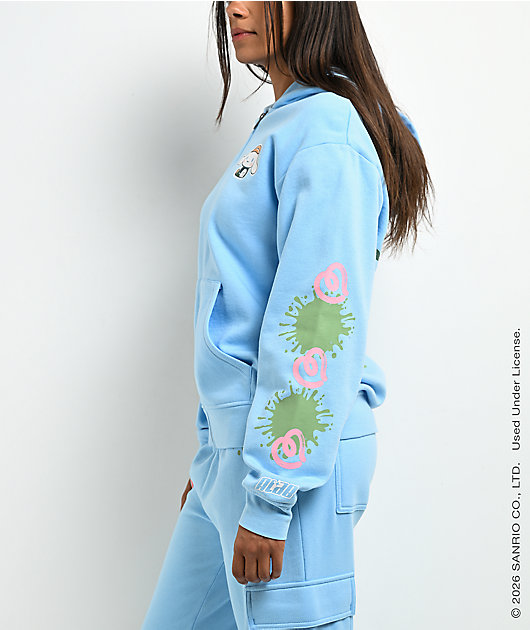 Hello Kitty® and Friends | A.LAB Cinnamoroll™ Street Graffiti Blue Zip Hoodie