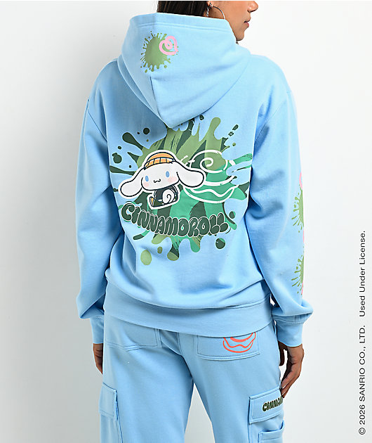 Hello Kitty® and Friends | A.LAB Cinnamoroll™ Street Graffiti Blue Zip Hoodie