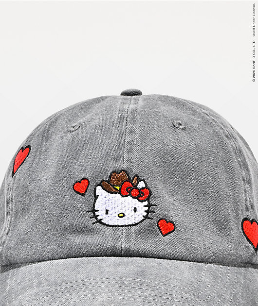 Hello Kitty® and Friends | A.LAB Hello Kitty® Cowgirl Grey Strapback Hat