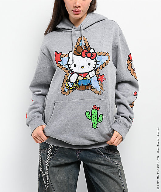 Hello Kitty® and Friends | A.LAB Hello Kitty® Cowgirl Heather Grey Hoodie
