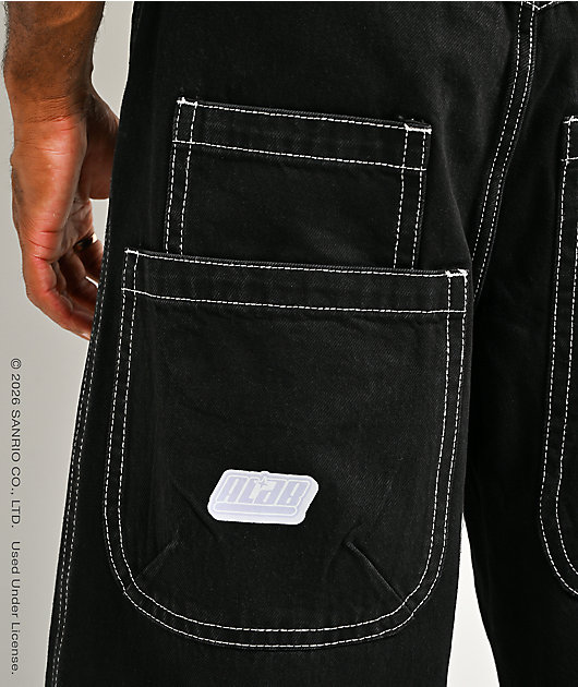 Hello Kitty® and Friends | A.LAB Hello Kitty® Cyber Y2K Mega Black Jeans