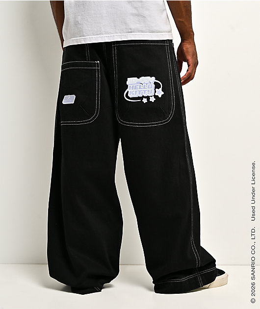 Hello Kitty® and Friends | A.LAB Hello Kitty® Cyber Y2K Mega Black Jeans