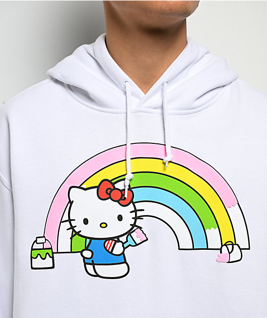 Hello Kitty® and Friends | A.LAB Hello Kitty® Over The Rainbow White Hoodie