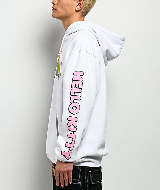 Hello Kitty® and Friends | A.LAB Hello Kitty® Over The Rainbow White Hoodie