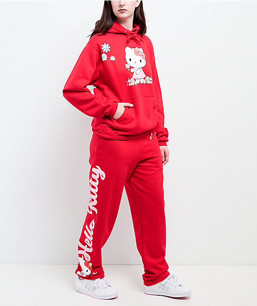 Hello Kitty® and Friends | A.LAB Hello Kitty® Pink Ribbon Red Hoodie