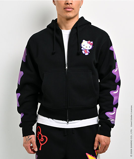 Hello Kitty® and Friends | A.LAB Hello Kitty® Tokyo Skate Black Zip Hoodie