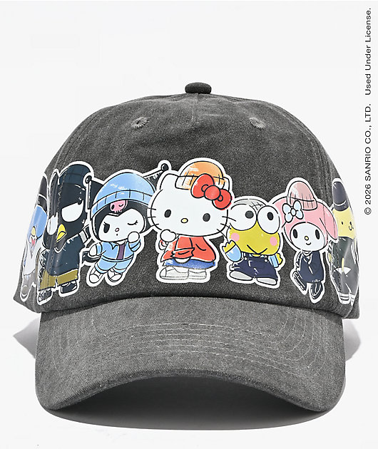 Hello Kitty® and Friends | A.LAB Hello Kitty Graffiti Vintage Black Strapback Hat