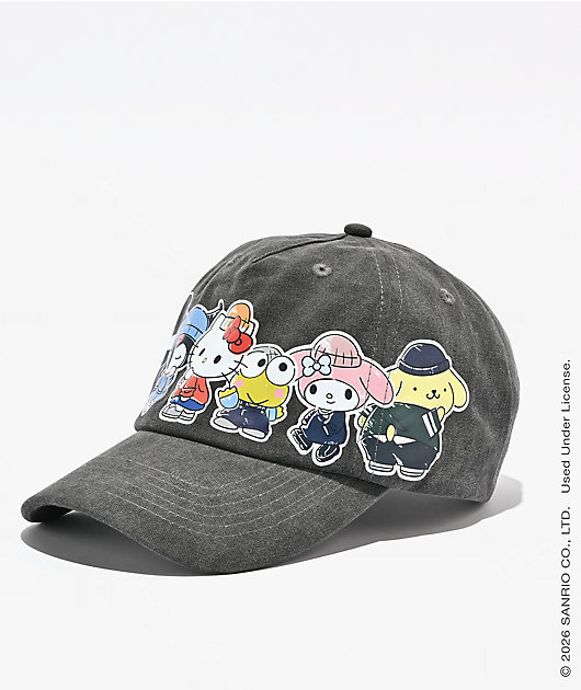Hello Kitty® and Friends | A.LAB Hello Kitty Graffiti Vintage Black Strapback Hat