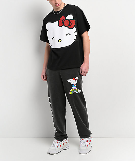 Hello Kitty® and Friends | A.LAB Hello Kitty Over The Rainbow Black T-Shirt