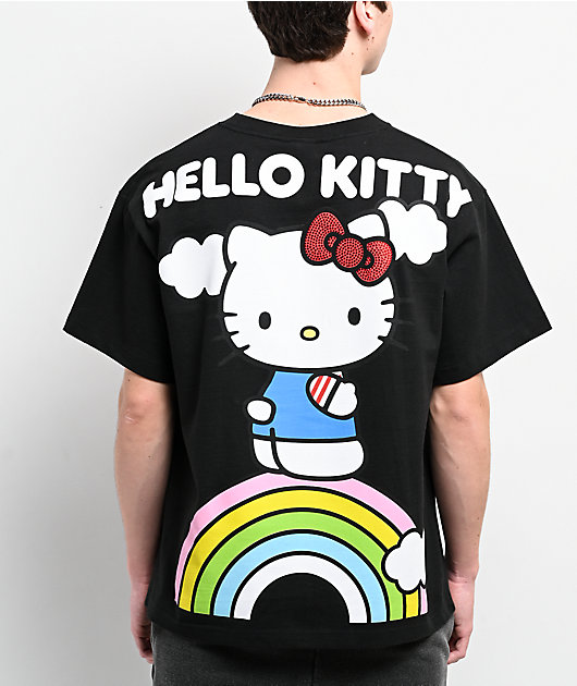 Hello Kitty® and Friends | A.LAB Hello Kitty Over The Rainbow Black T-Shirt