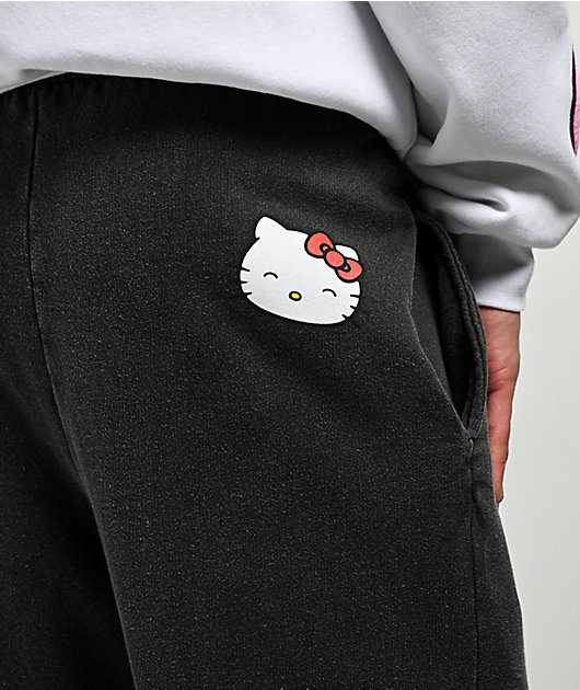 Hello Kitty® and Friends | A.LAB Hello Kitty Over The Rainbow Black Wash Sweatpants