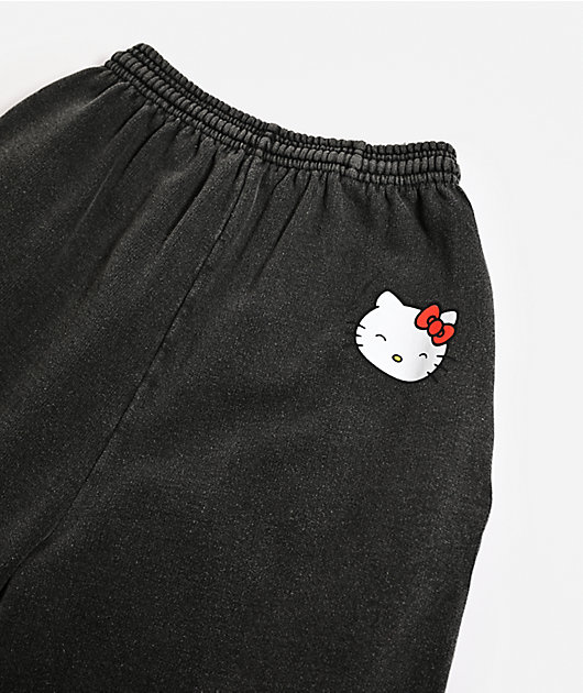 Hello Kitty® and Friends | A.LAB Hello Kitty Over The Rainbow Black Wash Sweatpants