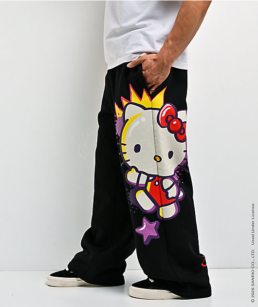 Hello Kitty® and Friends | A.LAB Hello Kitty Tokyo Skate Black Sweatpants
