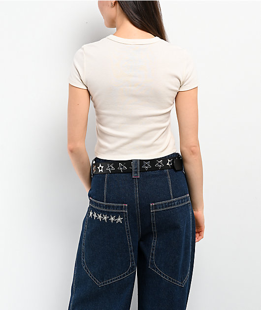Hello Kitty® and Friends | A.LAB Keroppi™ Cowgirl Natural Crop T-Shirt