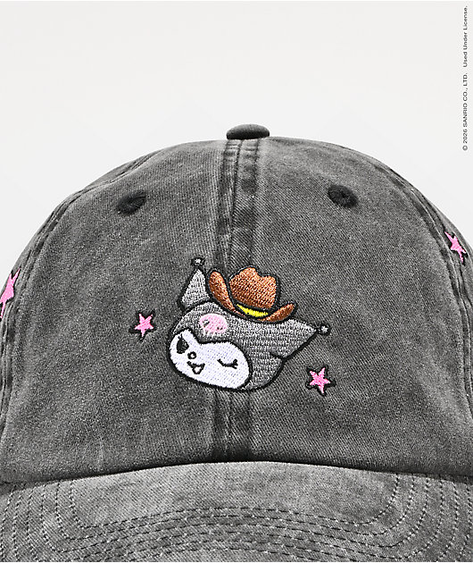 Hello Kitty® and Friends | A.LAB Kuromi™ Cowgirl Black Strapback Hat