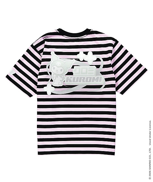 Hello Kitty® and Friends | A.LAB Kuromi™ Cyber Y2K Purple & Black Stripe T-Shirt