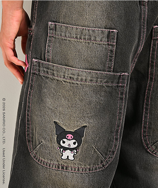 Hello Kitty® and Friends | A.LAB Kuromi™ Mega Black Wash Jeans