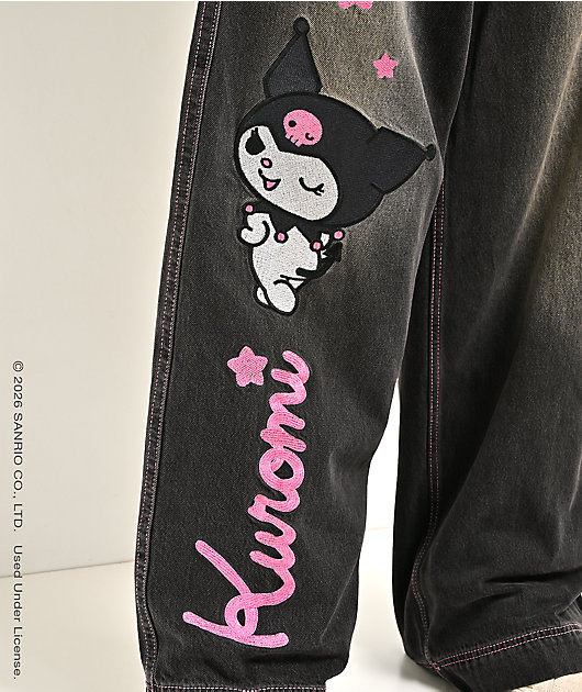 Hello Kitty® and Friends | A.LAB Kuromi™ Mega Black Wash Jeans