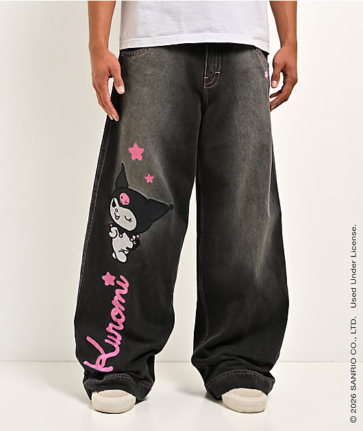 Hello Kitty® and Friends | A.LAB Kuromi™ Mega Black Wash Jeans