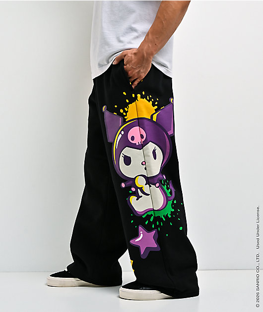 Hello Kitty® and Friends | A.LAB Kuromi™ Tokyo Skate Black Sweatpants