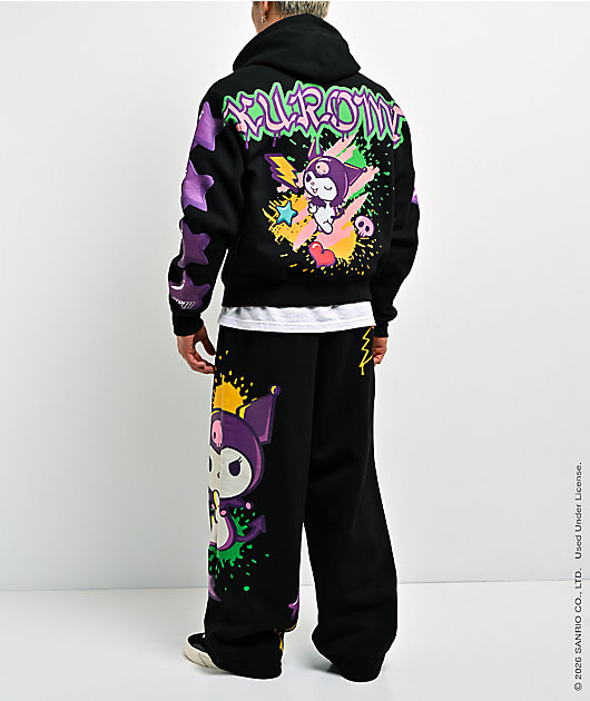 Hello Kitty® and Friends | A.LAB Kuromi™ Tokyo Skate Black Sweatpants