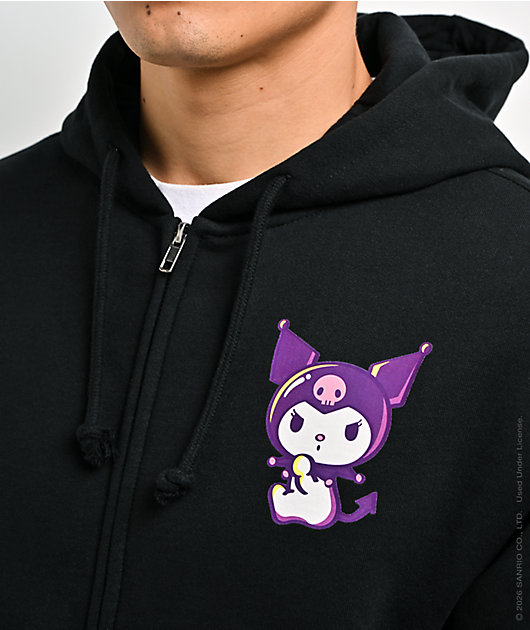 Hello Kitty® and Friends | A.LAB Kuromi™ Tokyo Skate Black Zip Hoodie