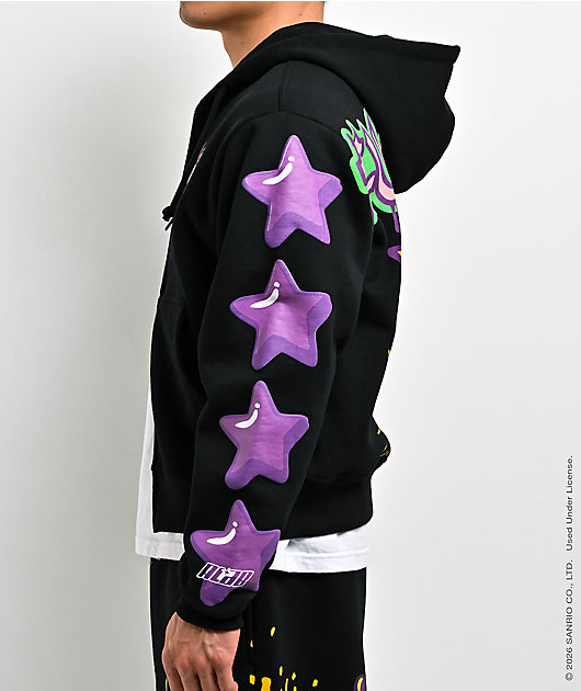 Hello Kitty® and Friends | A.LAB Kuromi™ Tokyo Skate Black Zip Hoodie