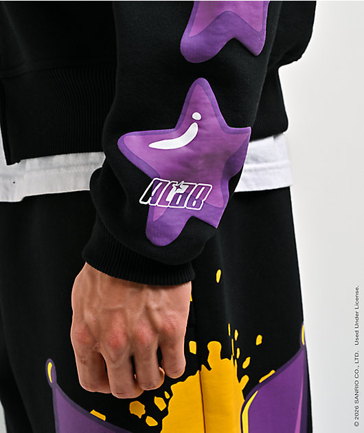 Hello Kitty® and Friends | A.LAB Kuromi™ Tokyo Skate Black Zip Hoodie
