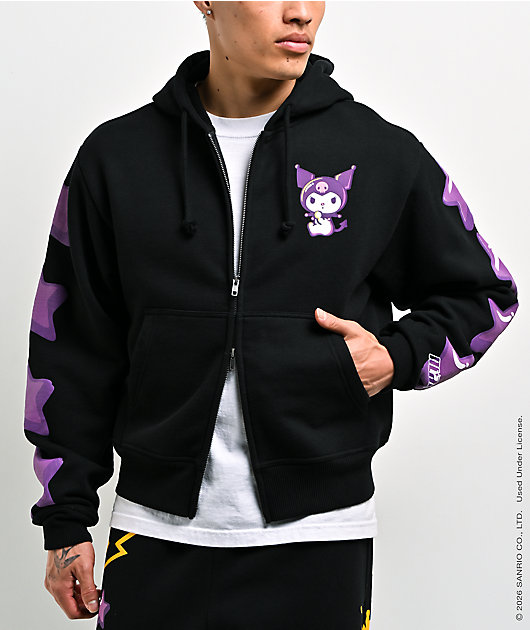 Hello Kitty® and Friends | A.LAB Kuromi™ Tokyo Skate Black Zip Hoodie