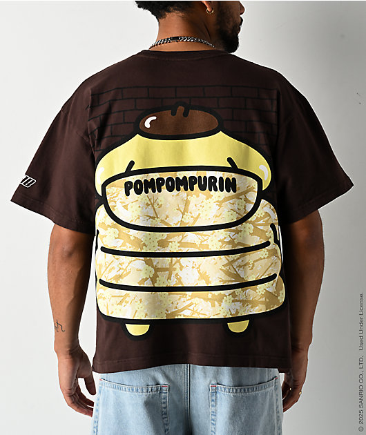 Hello Kitty® and Friends | A.LAB Pompompurin™ Camo Puffer Brown T-Shirt