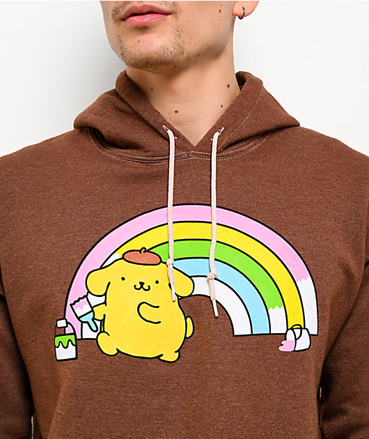 Hello Kitty® and Friends | A.LAB Pompompurin™ Over The Rainbow Brown Hoodie