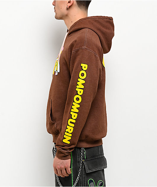 Hello Kitty® and Friends | A.LAB Pompompurin™ Over The Rainbow Brown Hoodie