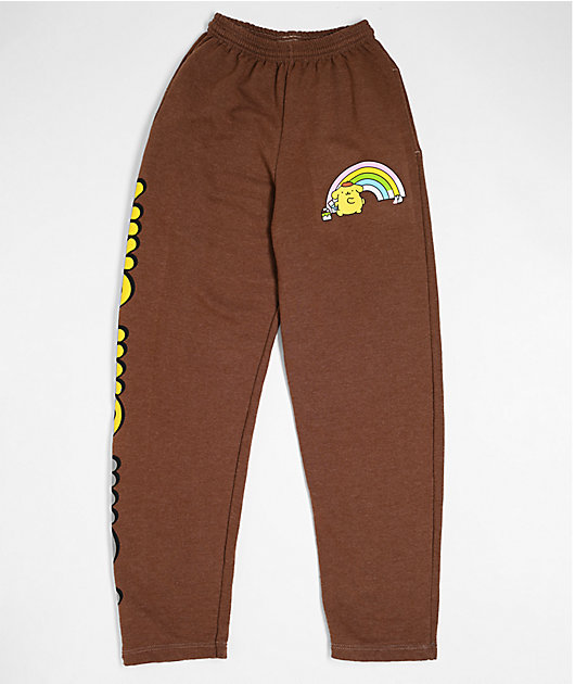Hello Kitty® and Friends | A.LAB Pompompurin™ Over The Rainbow Brown Sweatpants