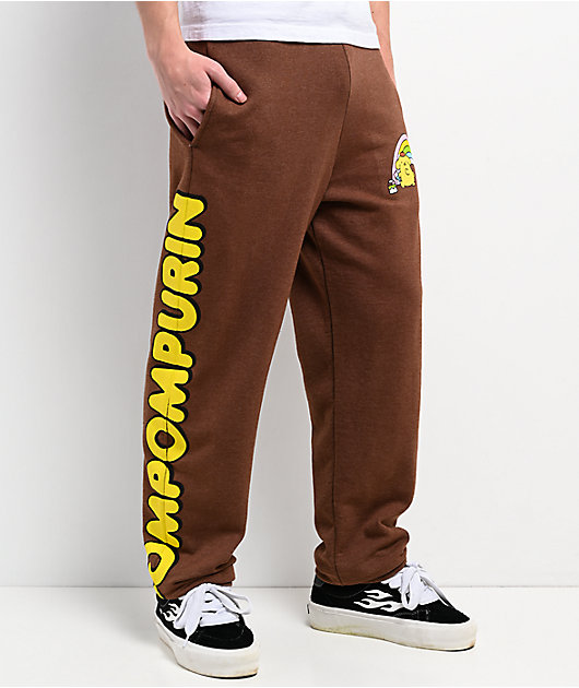Hello Kitty® and Friends | A.LAB Pompompurin™ Over The Rainbow Brown Sweatpants