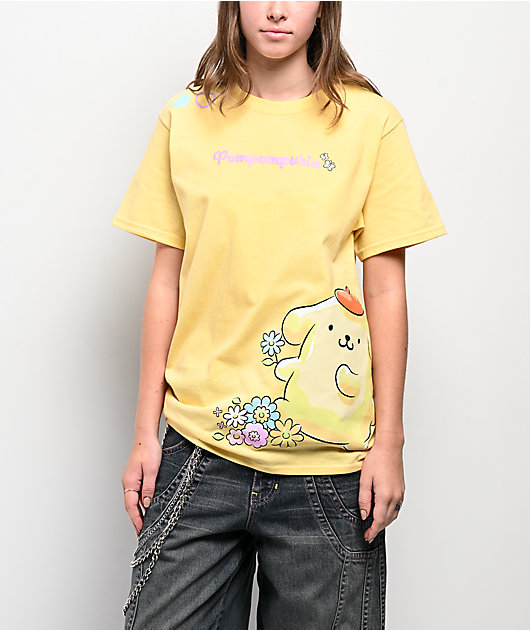 Hello Kitty® and Friends | A.LAB Pompompurin™ Pink Ribbon Yellow T-Shirt