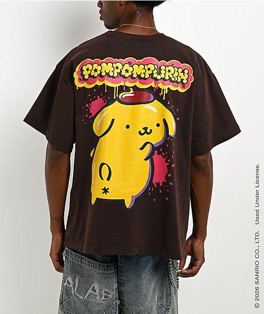 Hello Kitty® and Friends | A.LAB Pompompurin™ Tokyo Skate Brown T-Shirt