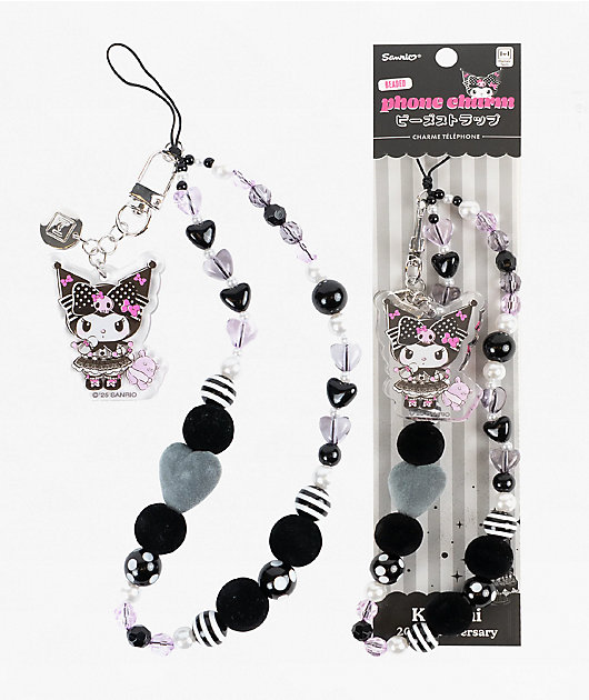 Hello Kitty & Friends Kuromi 20th Anniversary Beaded Wrist Strap